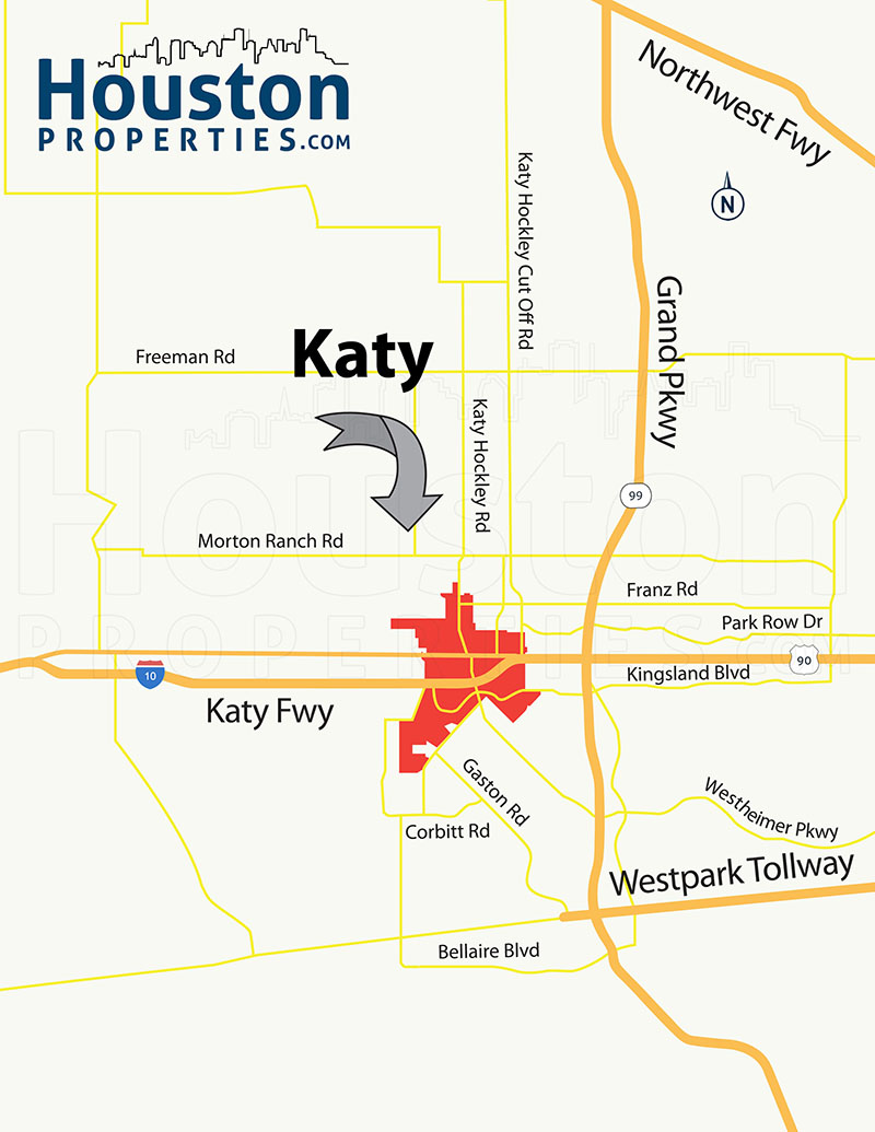 Greater Katy Location Map