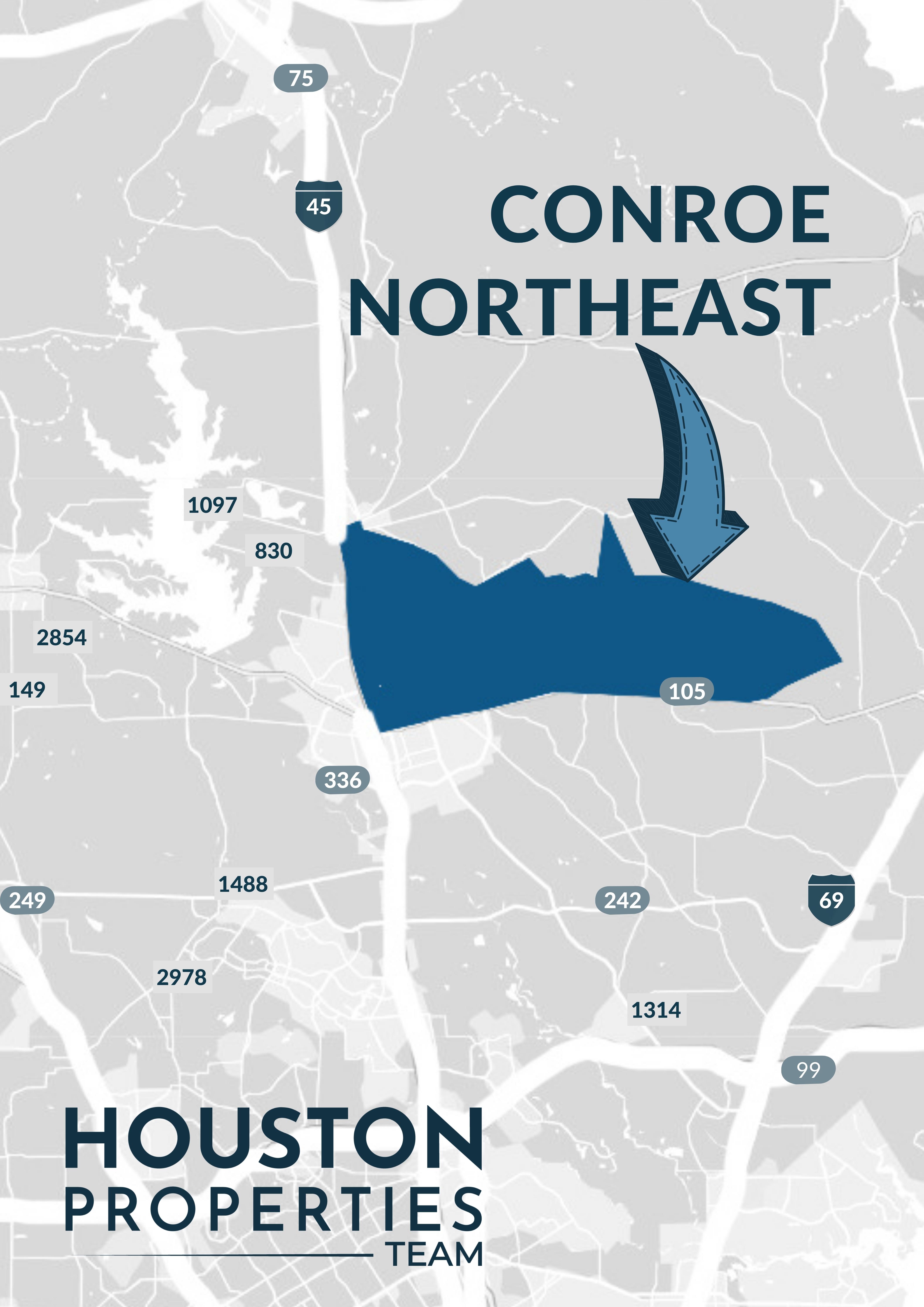 Conroe Northeast Map