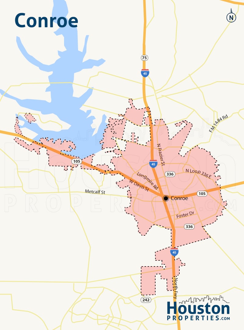 Map of Conroe