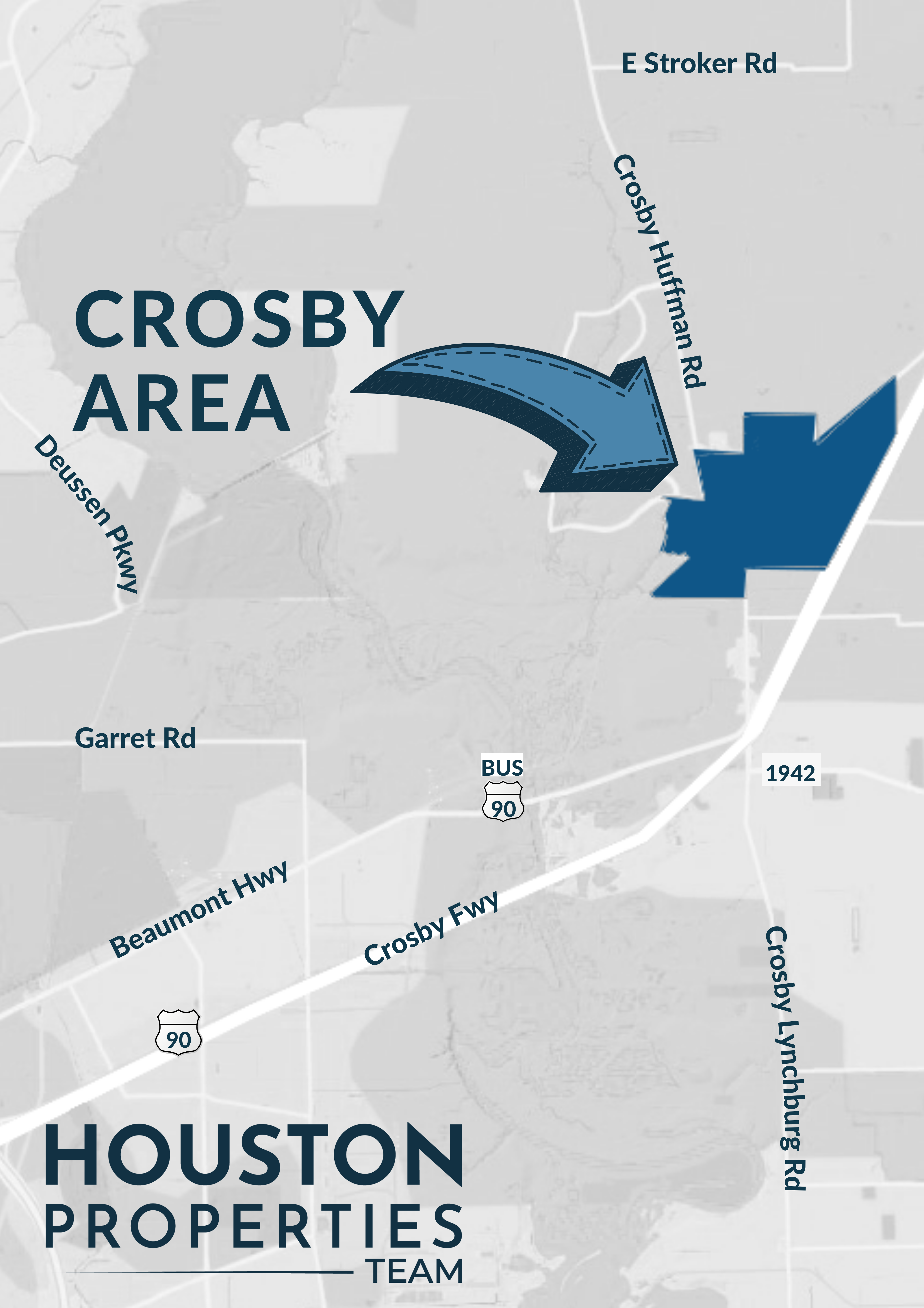 Crosby Area Map