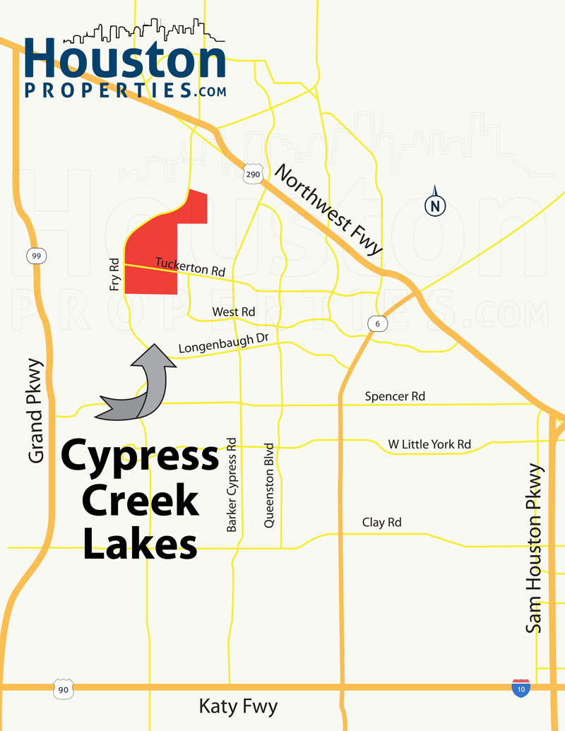 Cypress Creek Lakes Map