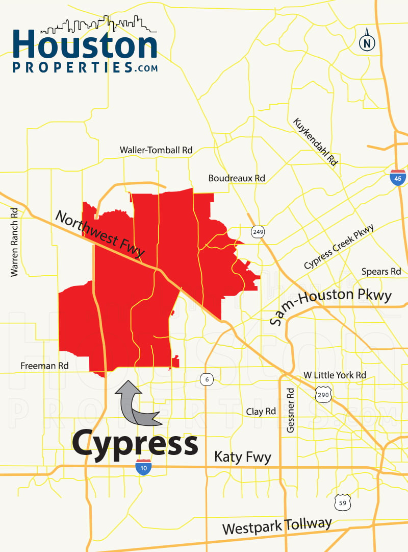 Cypress South Map
