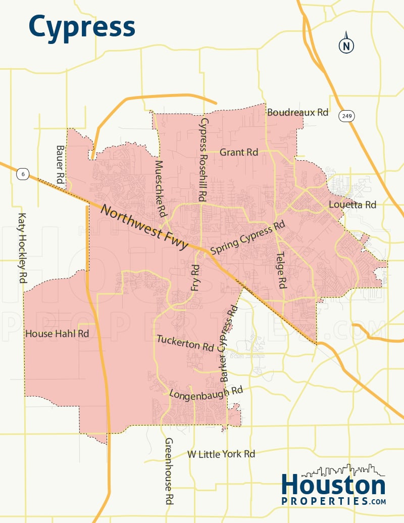 Map of Cypress South