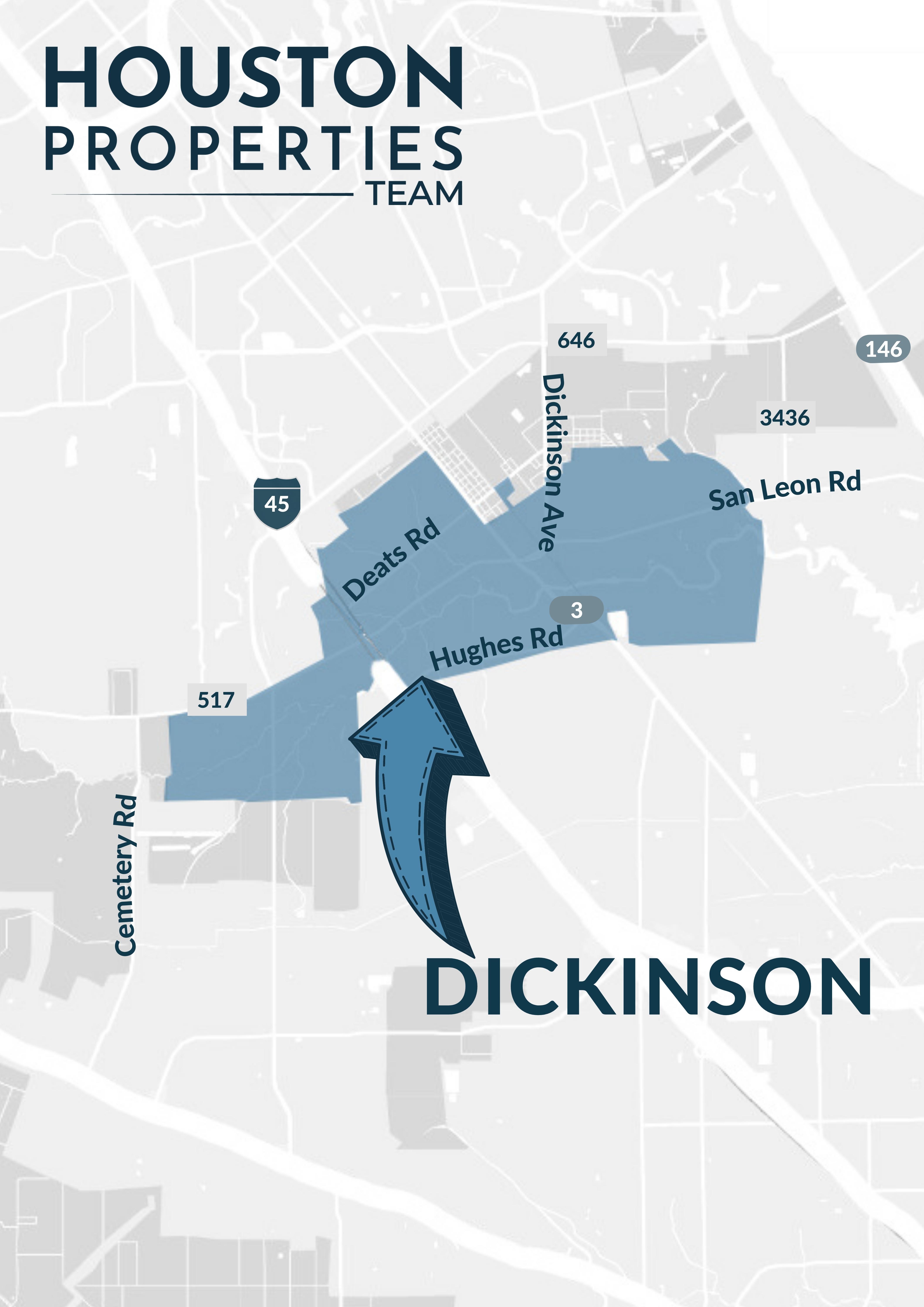 Map of Dickinson