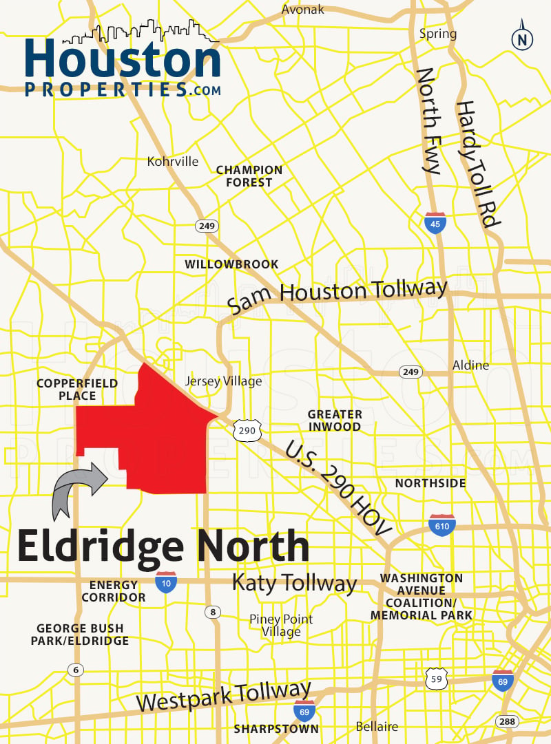 Eldridge North Map