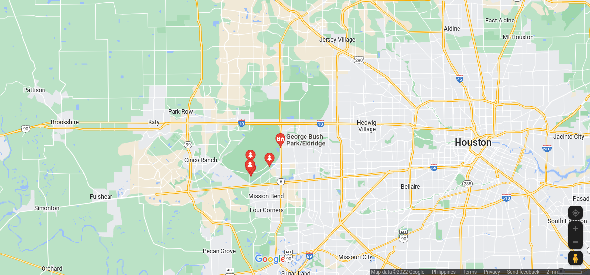 Eldridge / West Oaks Map
