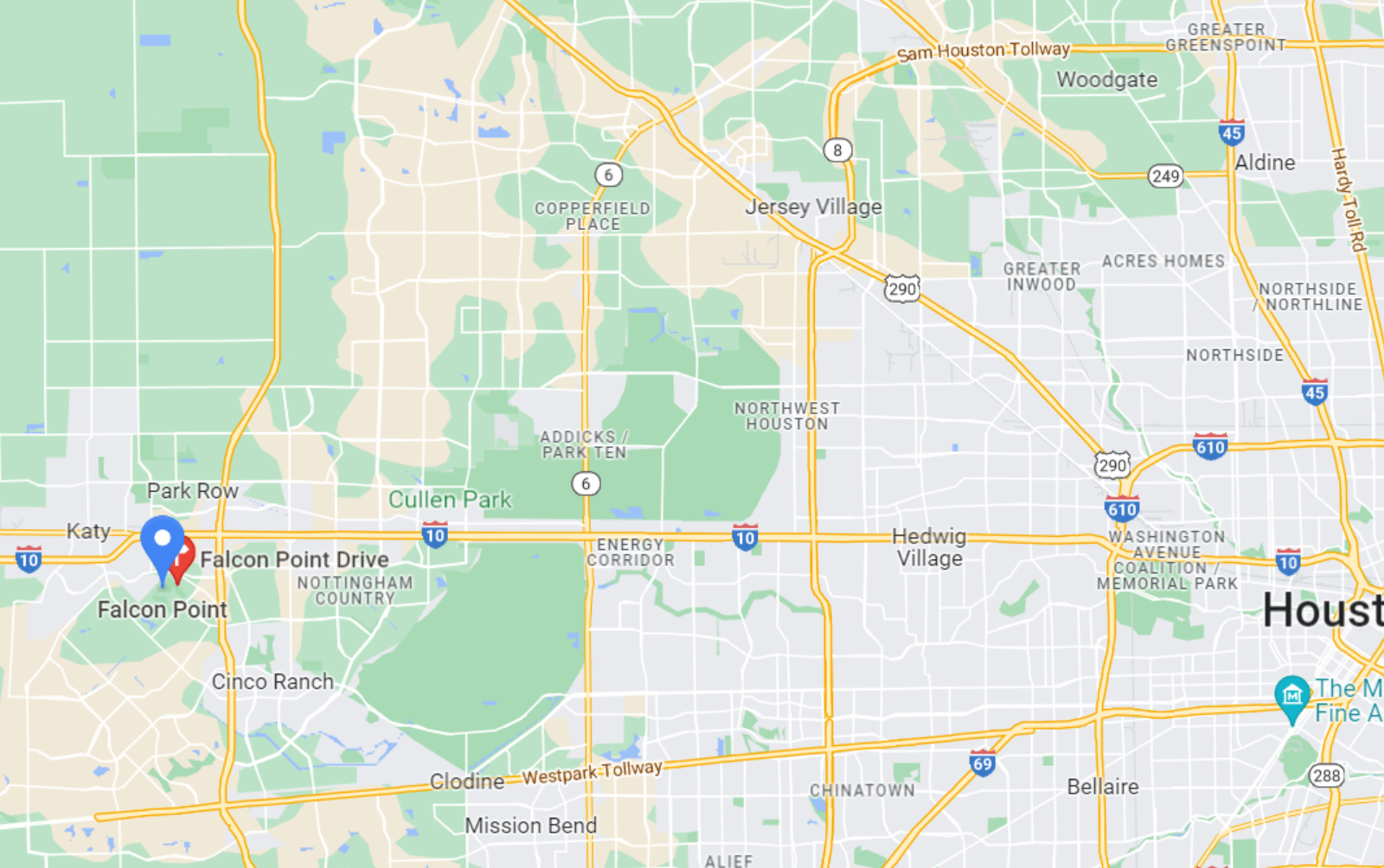 Falcon Point Map