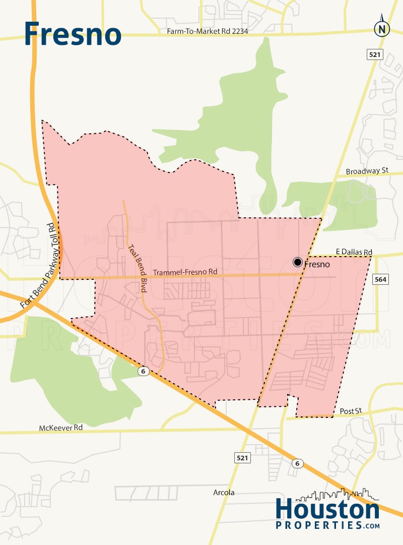 Map of Fresno