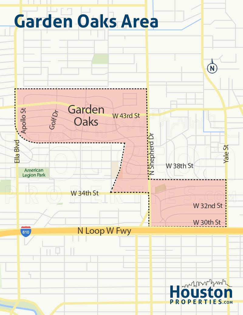 Garden Oaks Specific Map