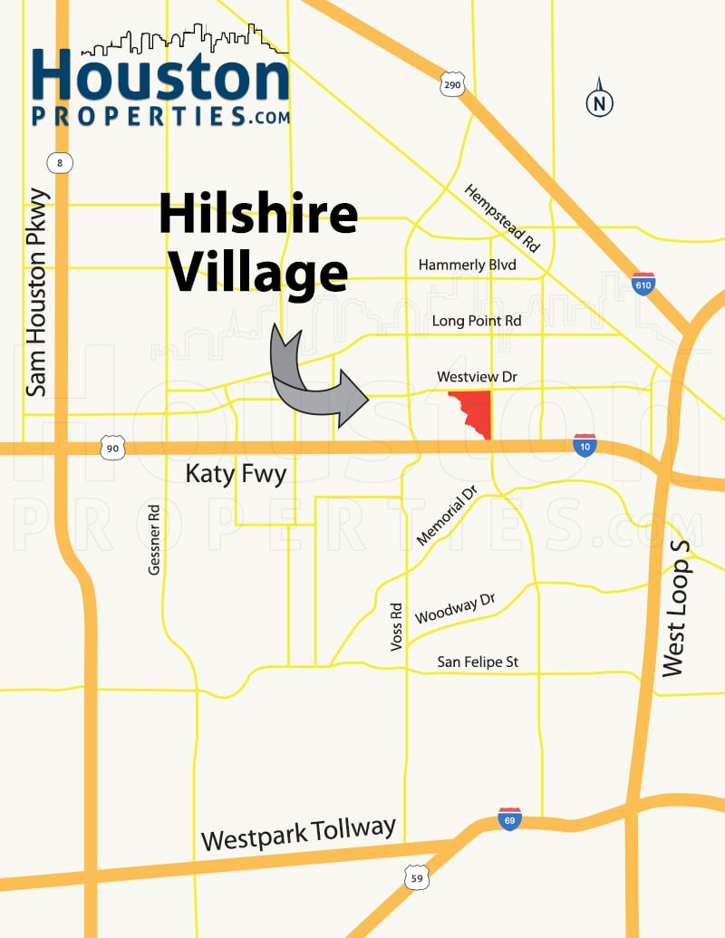 Hilshire Village Map