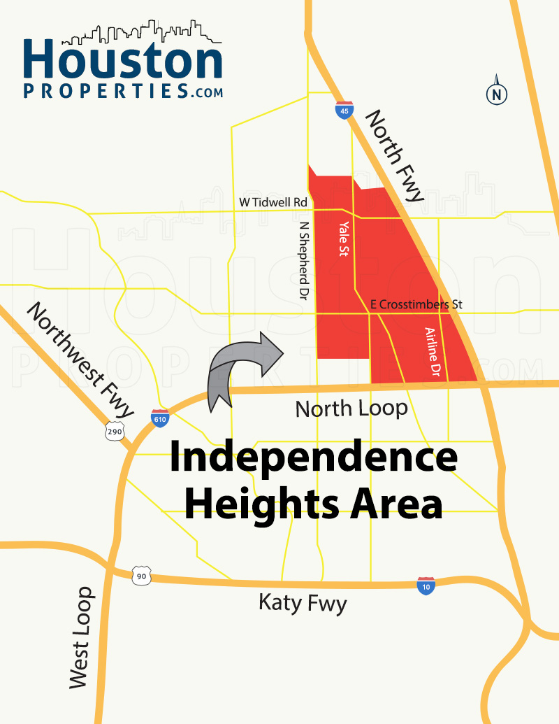Independence Heights Map