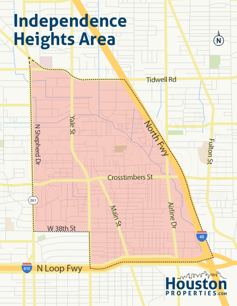 Map of Independence Heights