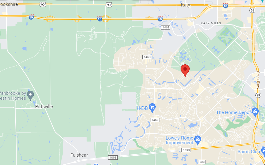 Map of Katy Southwest