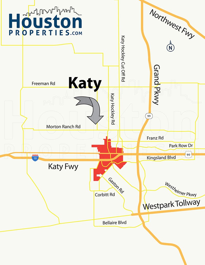 Katy North Map
