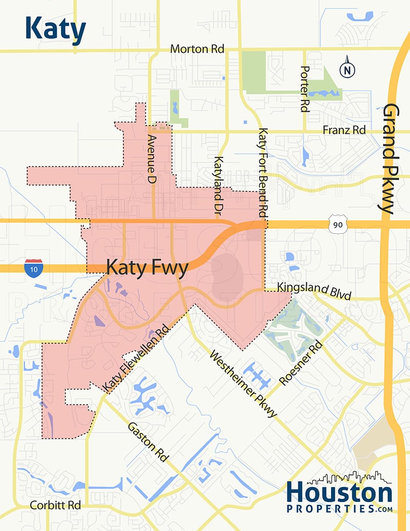 Map of Katy