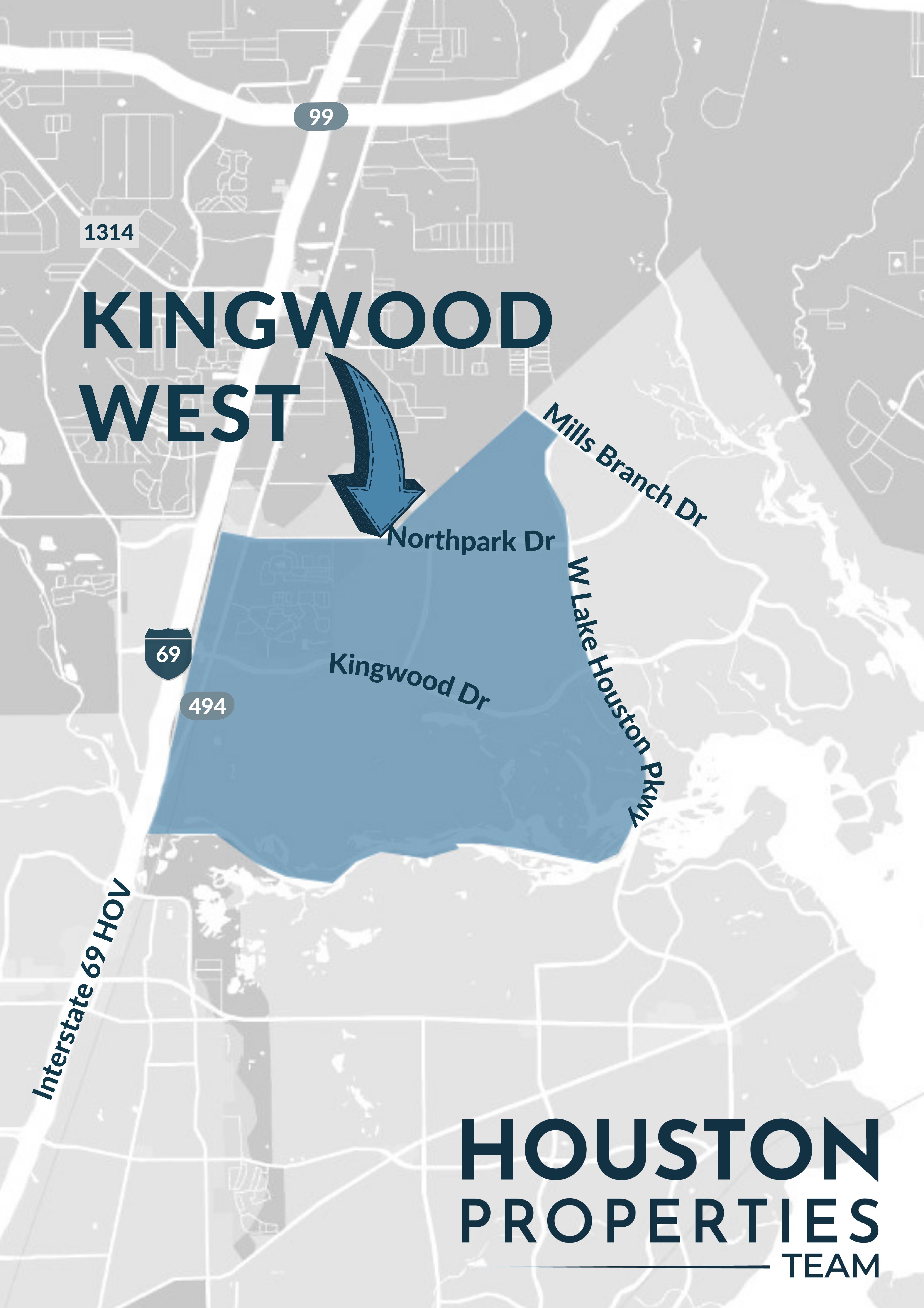 Map of Kingwood West