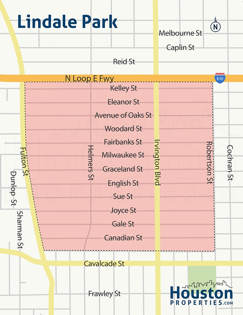 Map of Lindale Park