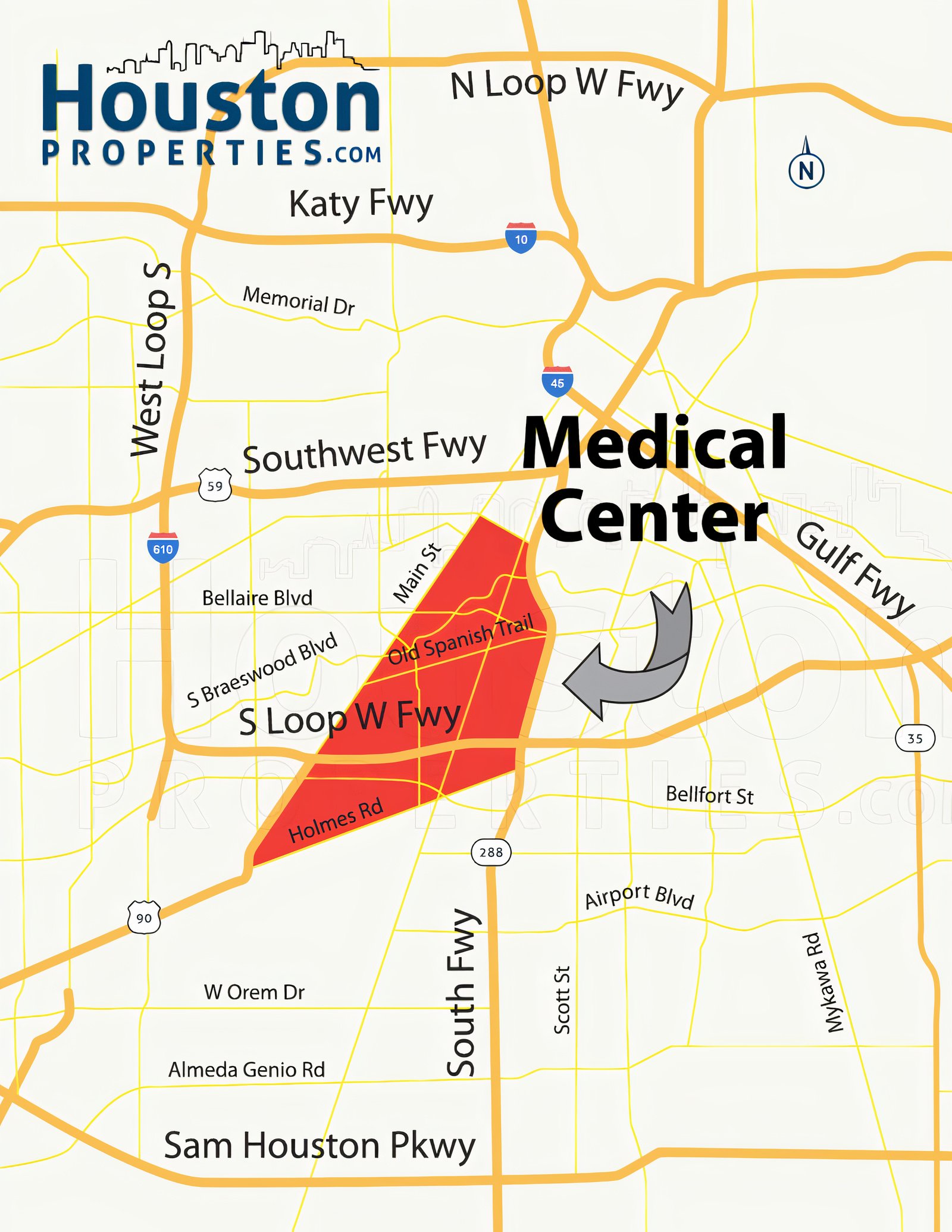 Medical Center Area Map