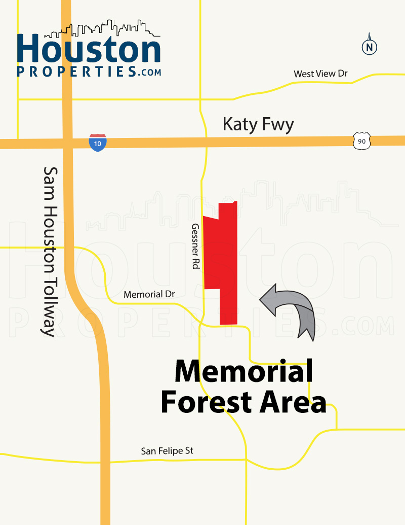 Memorial Forest Map