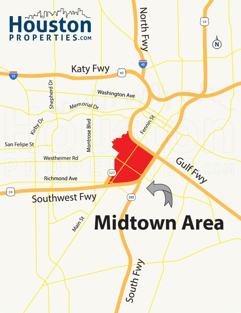 Midtown Houston Map