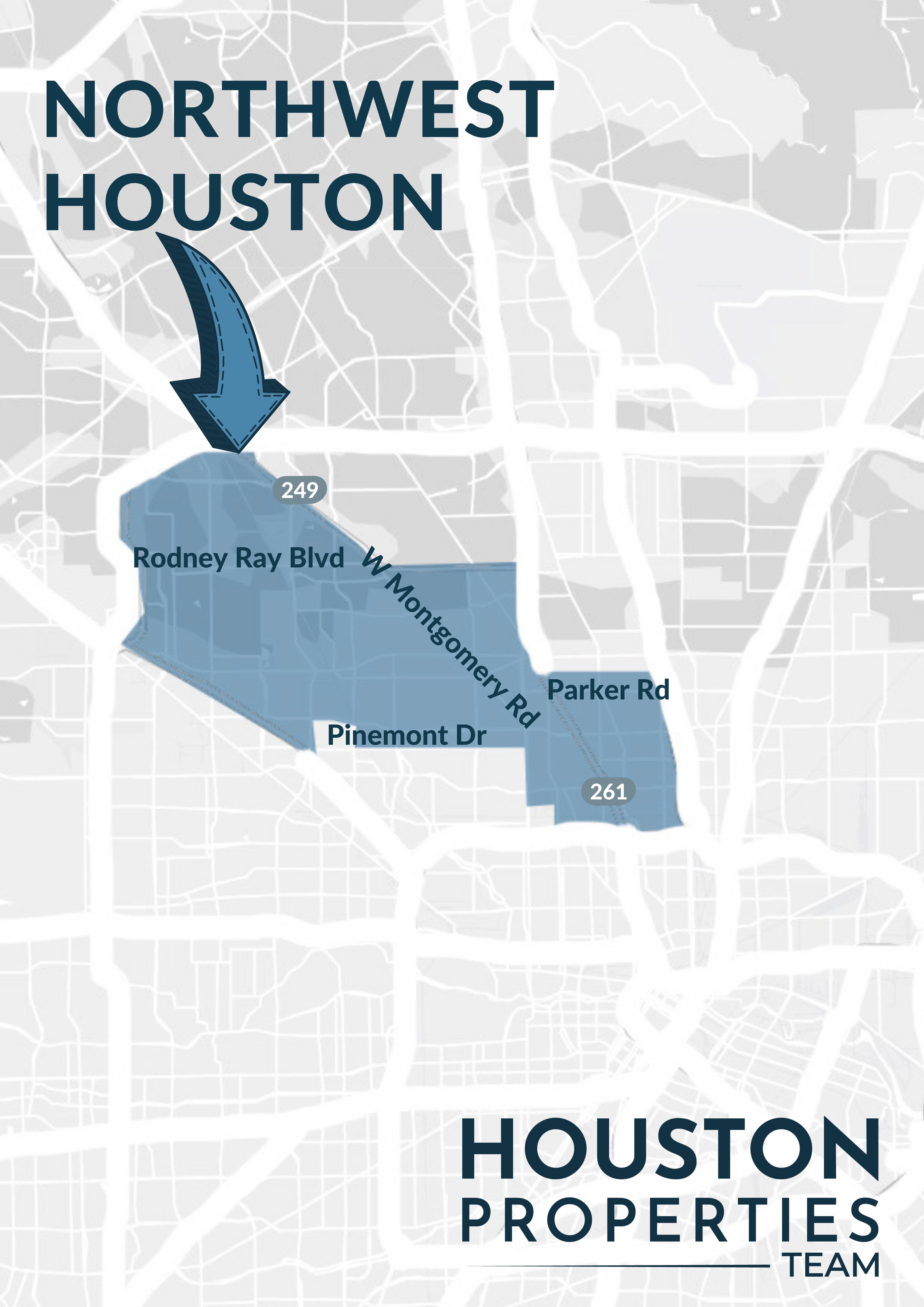Map of Northwest Houston