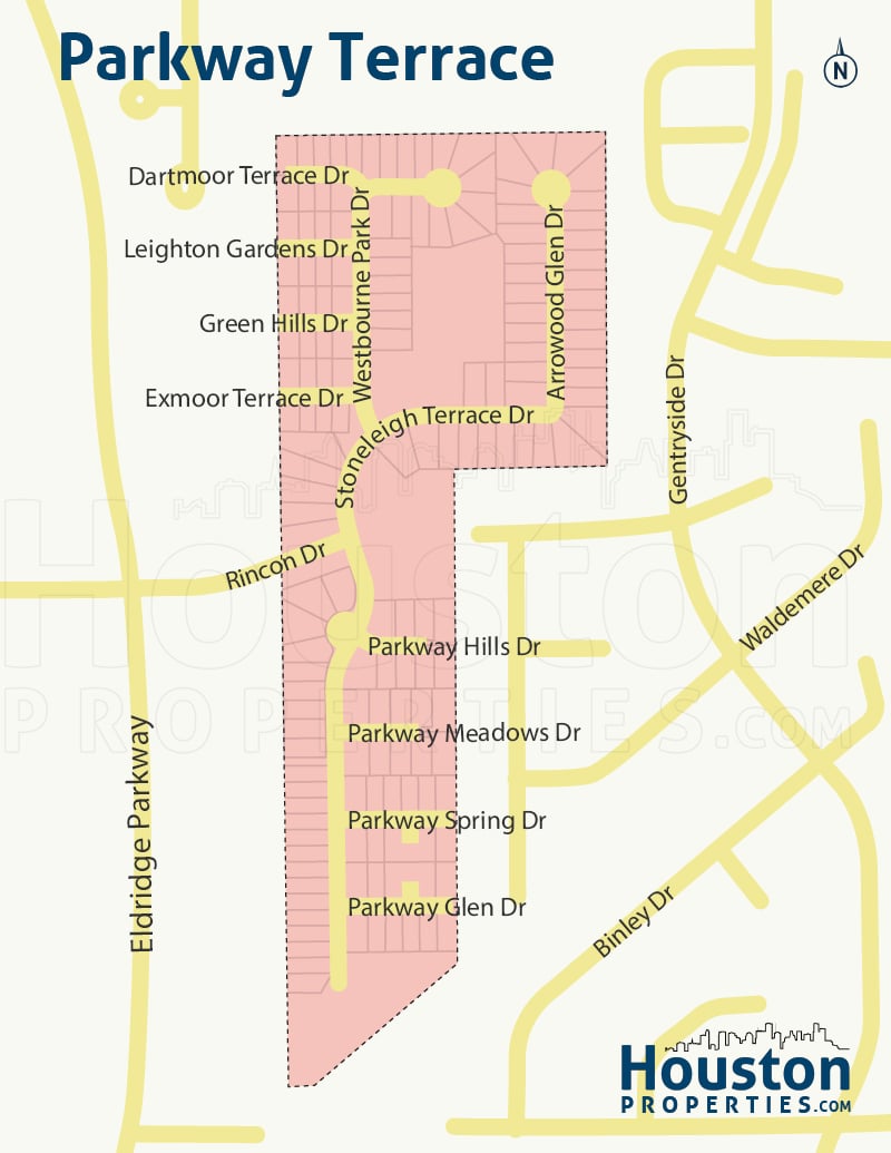 Map of Parkway Terrace