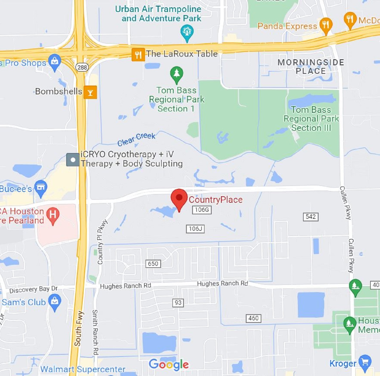 Map of Pearland: CountryPlace