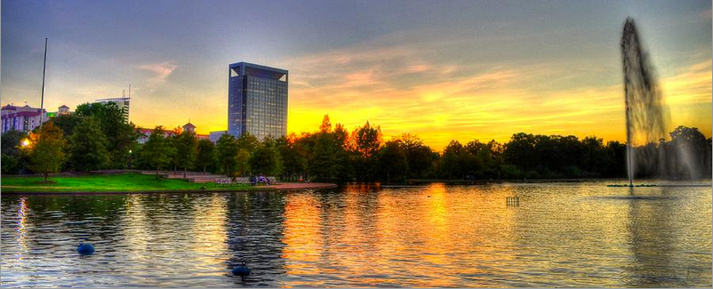 Sunset Over Hermann Park