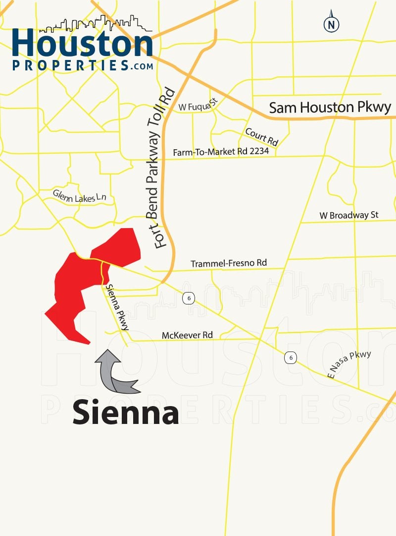 Sienna (Master Planned) Map