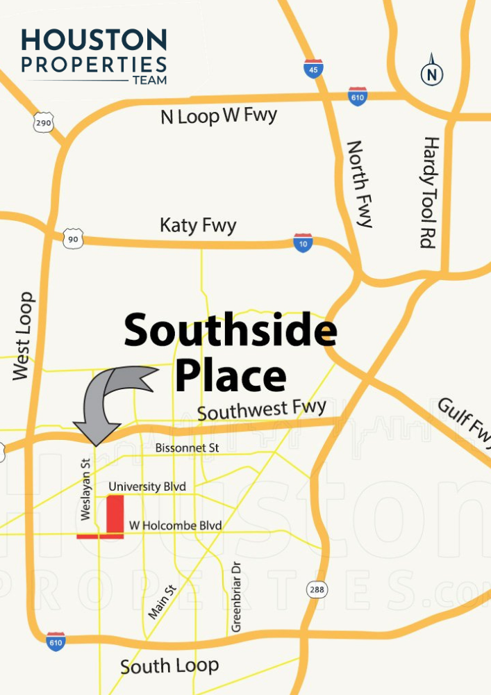 Southside Place Map