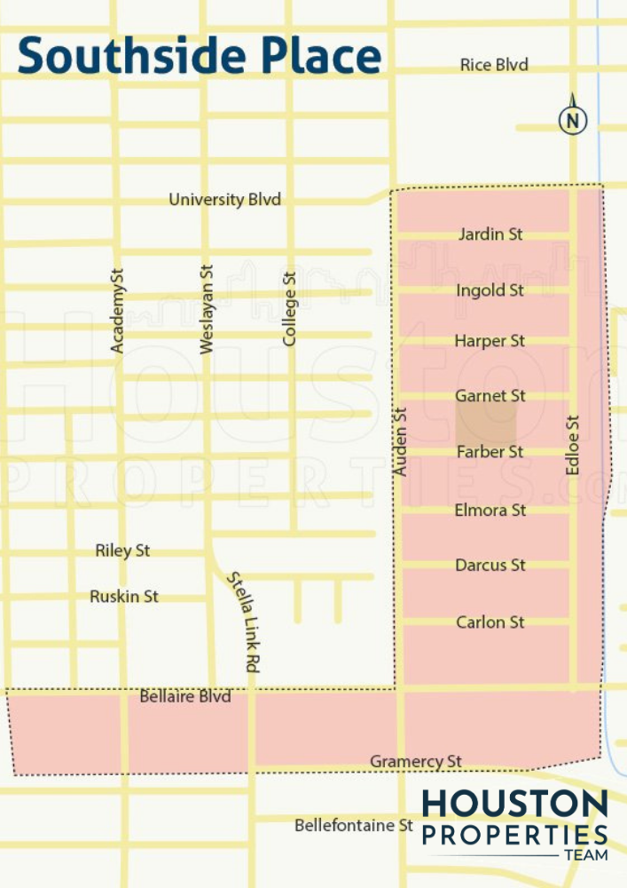 Map of Southside Place