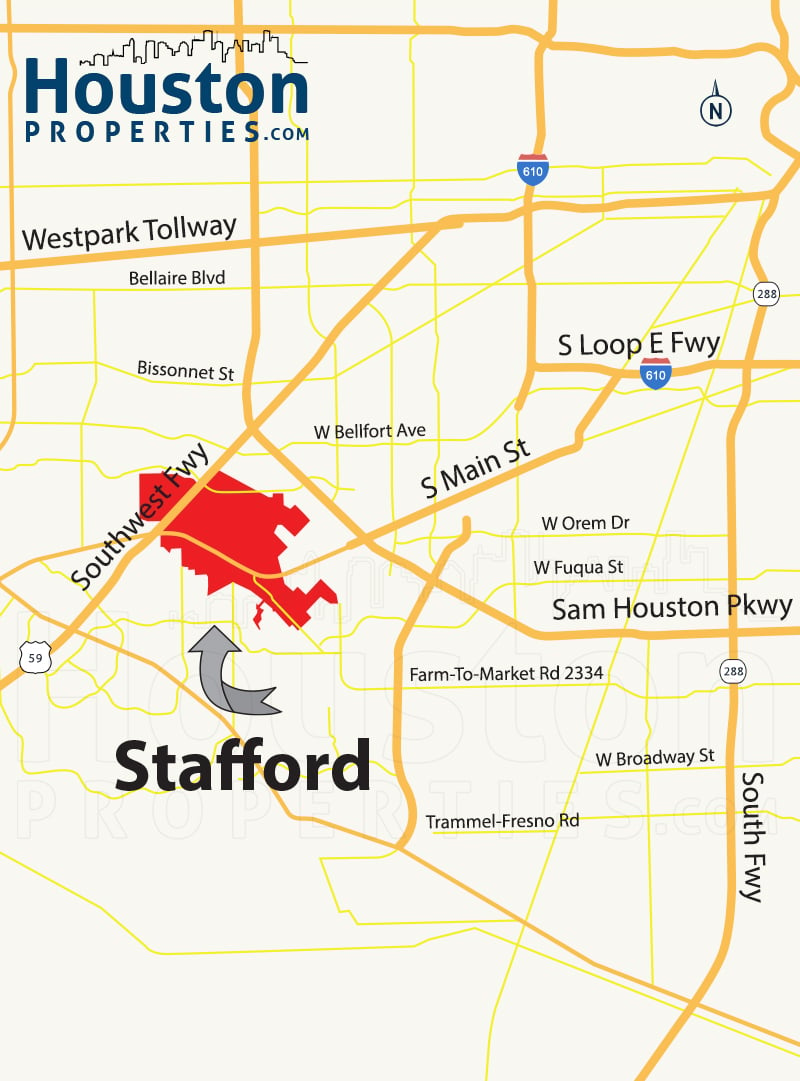 Stafford Area Map