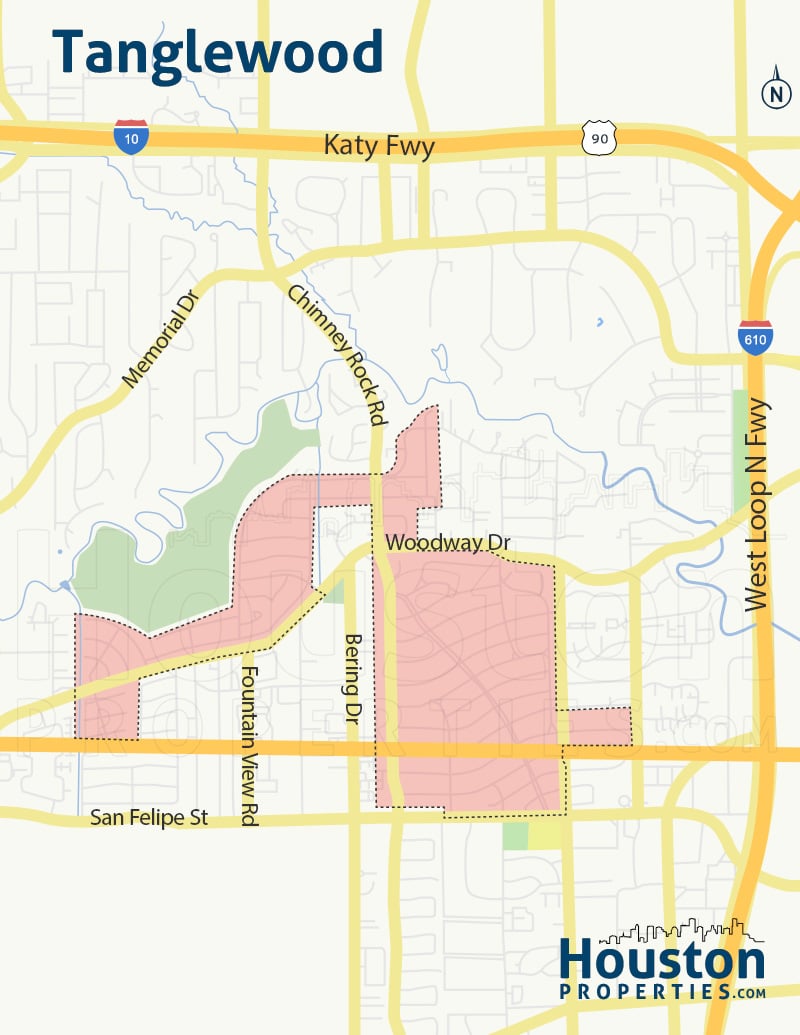 Map of Tanglewood Area