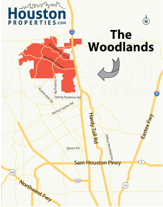 The Woodlands: Indian Springs Map