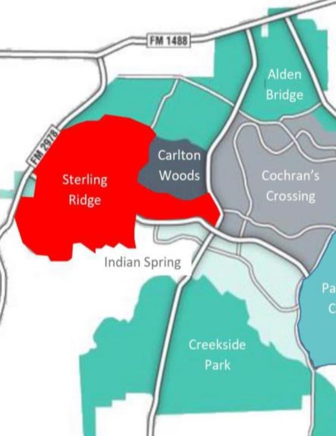 The Woodlands: Sterling Ridge Map