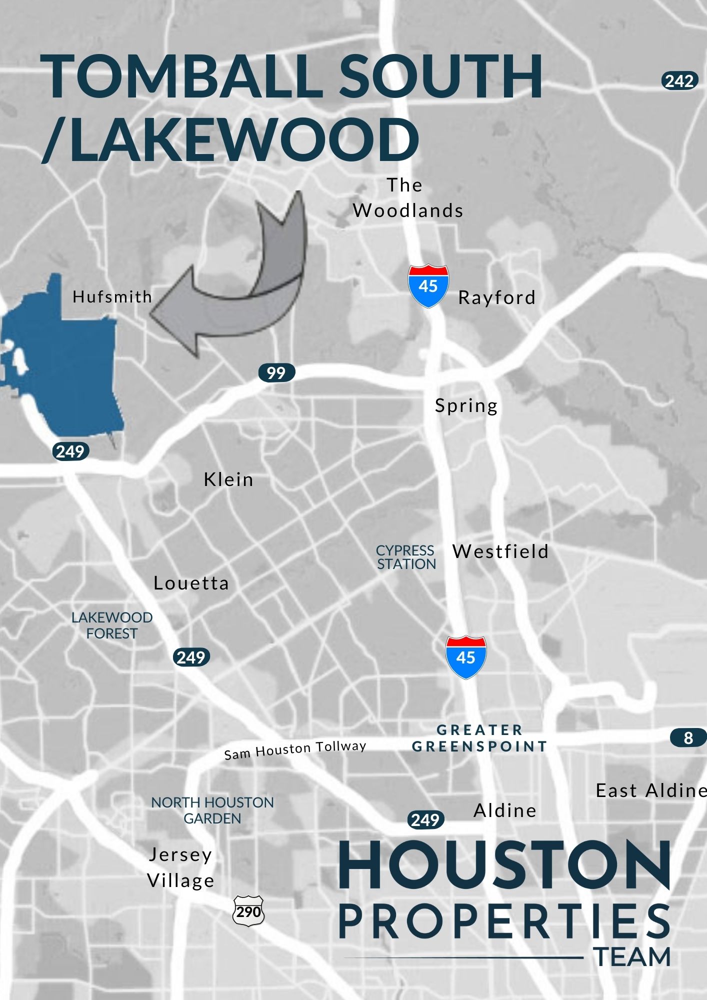 Tomball South/Lakewood Map