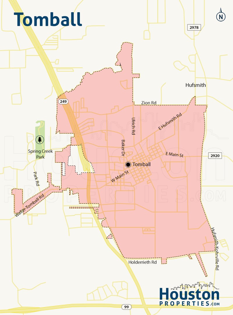 City Of Tomball Tx Map