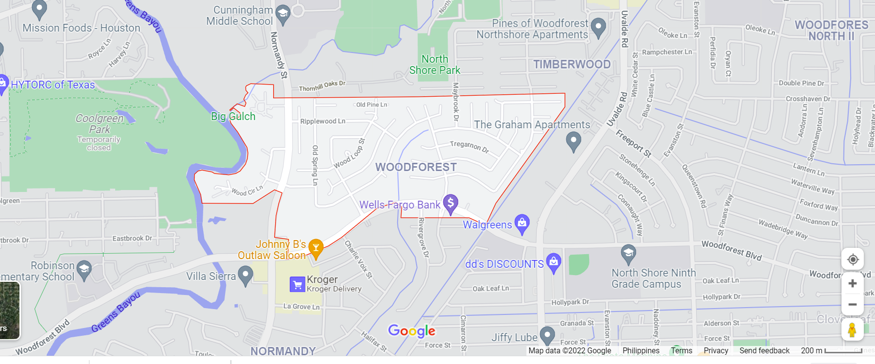 Woodforest Map